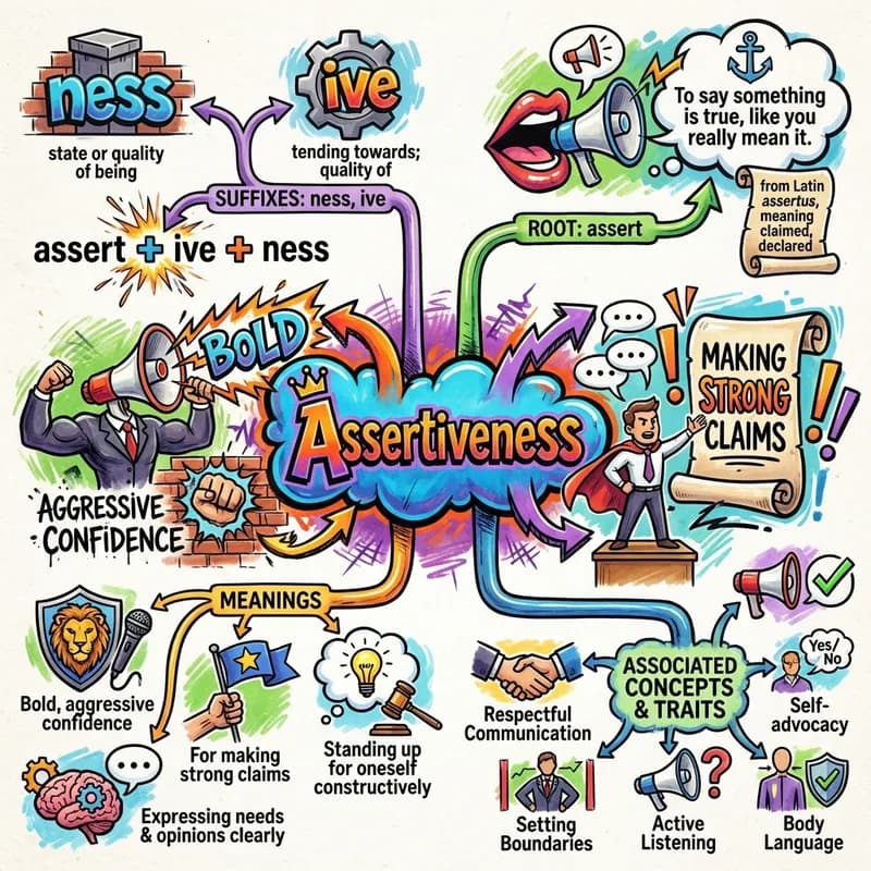 assertiveness 的心智圖