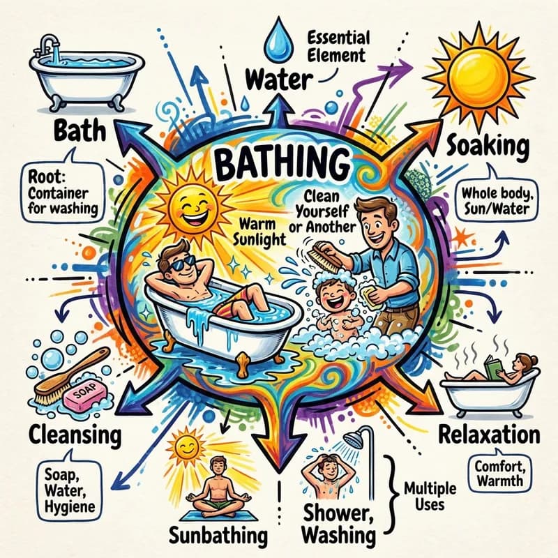 bathing 的心智圖