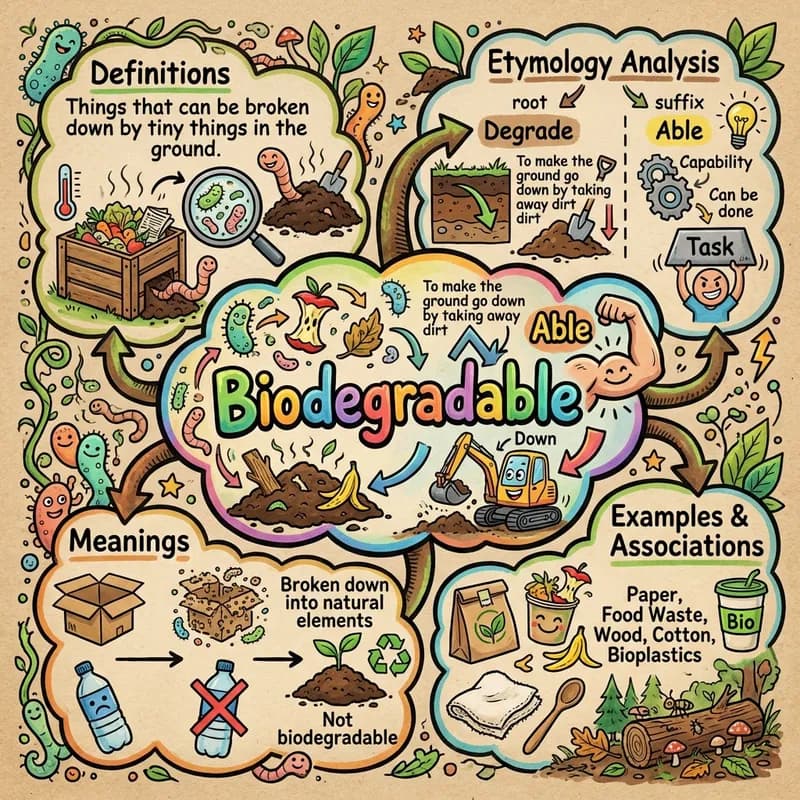 biodegradable 的心智圖
