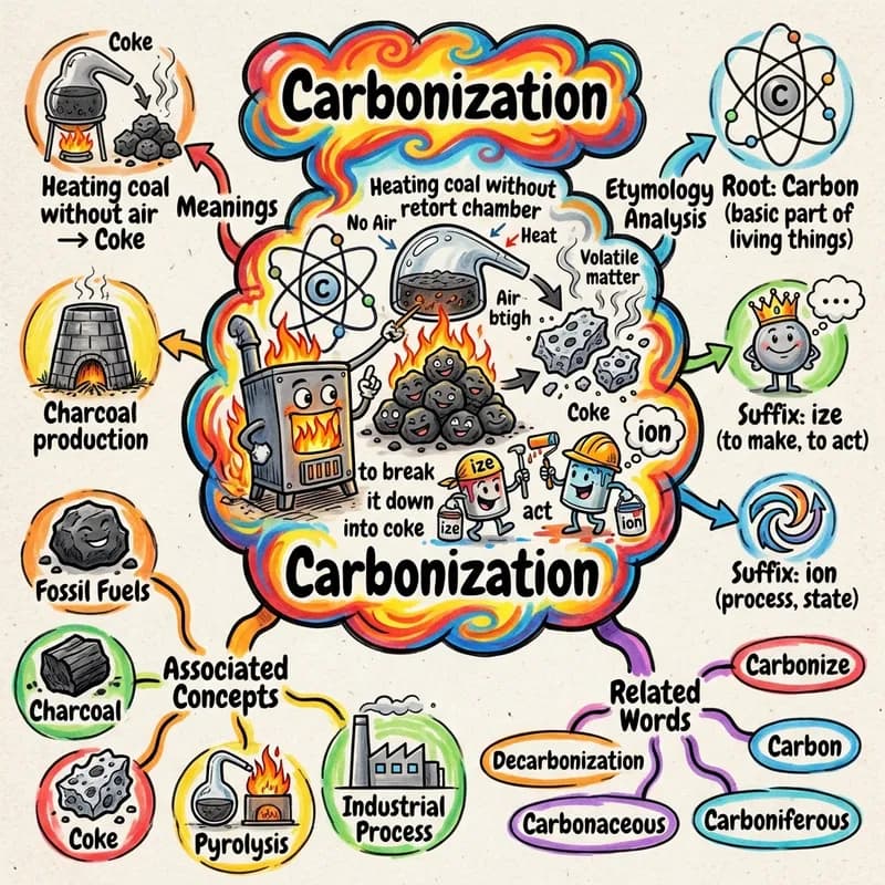 carbonization 的心智圖
