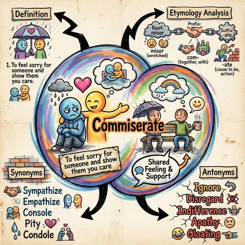 commiserate 的心智圖