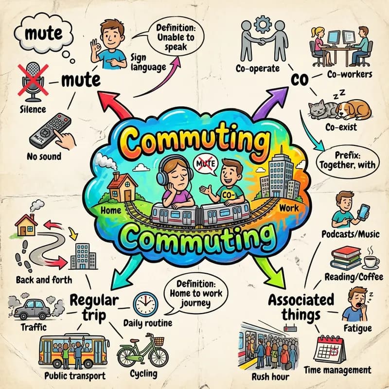 commuting 的心智圖