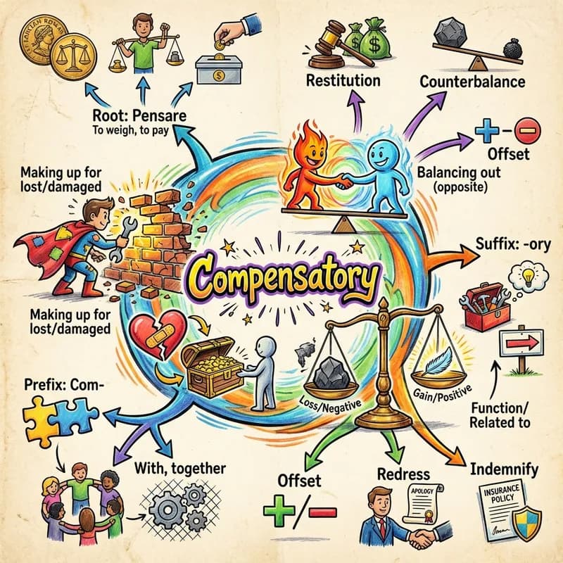 compensatory 的心智圖