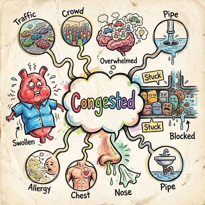congested 的心智圖