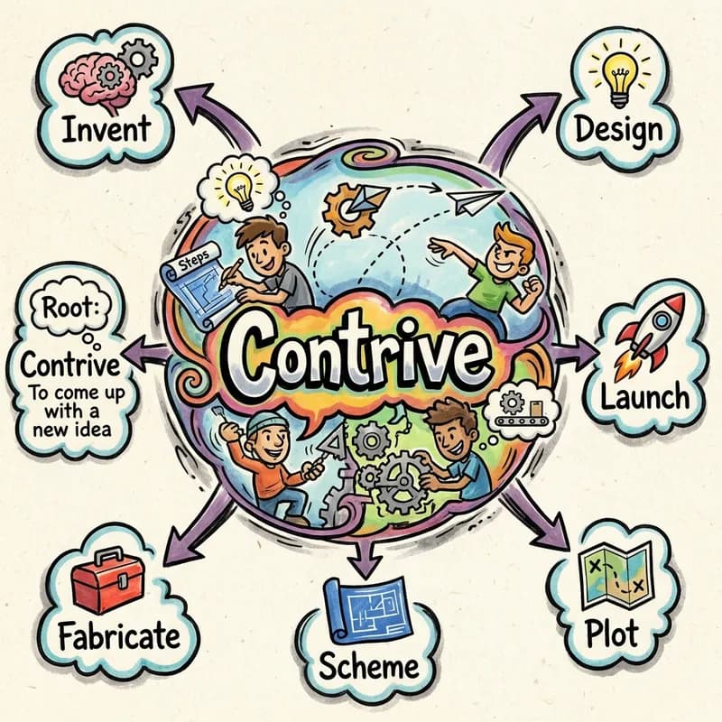contrive 的心智圖