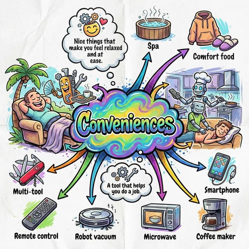 conveniences 的心智圖