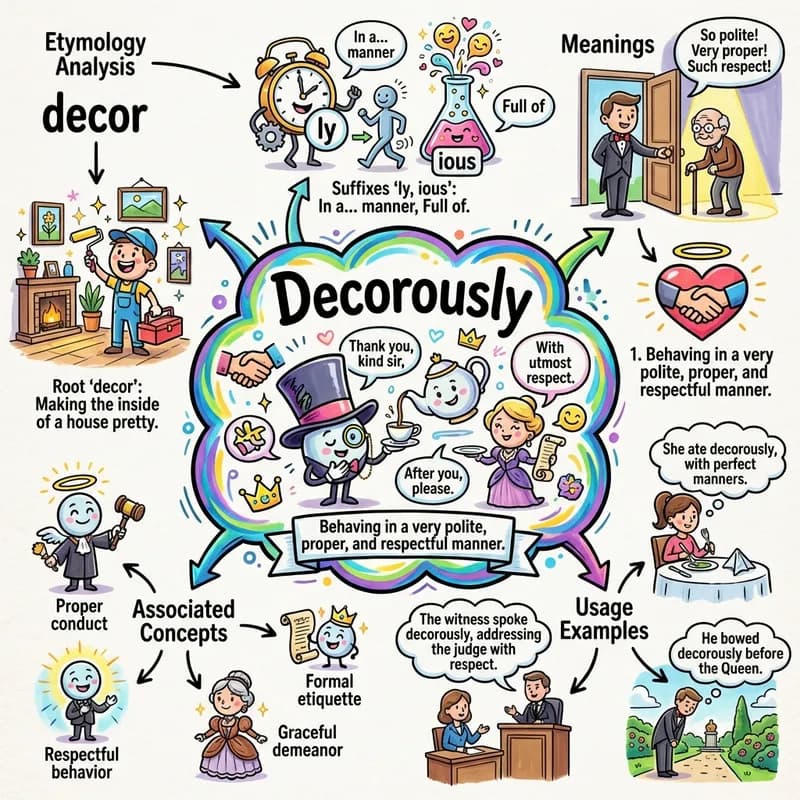 decorously 的心智圖