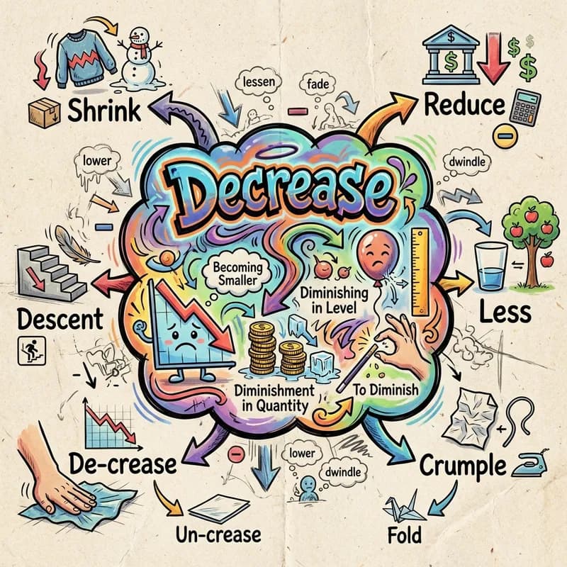 decrease 的心智圖