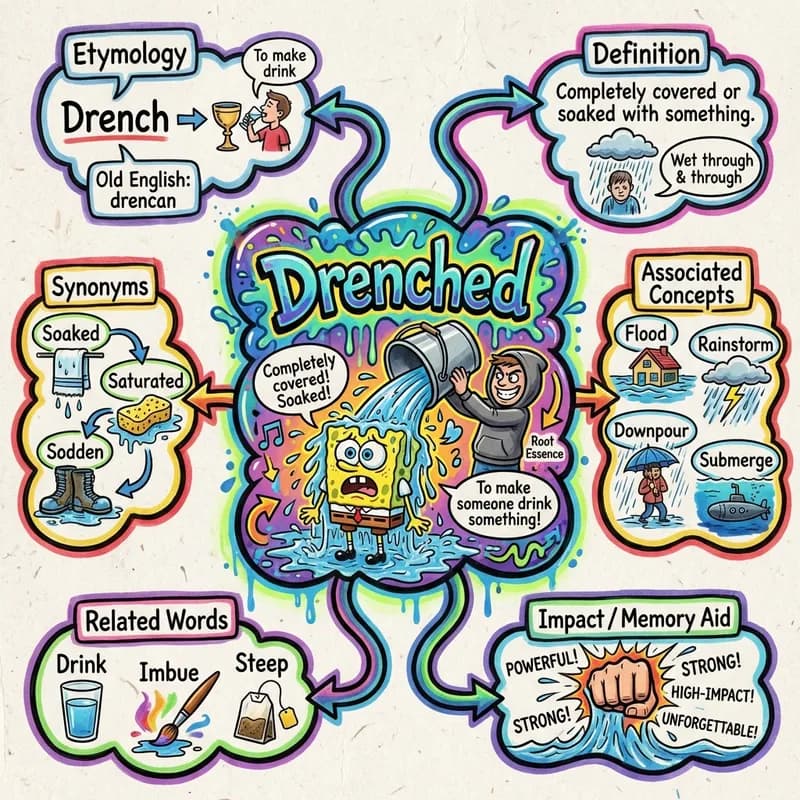 drenched 的心智圖