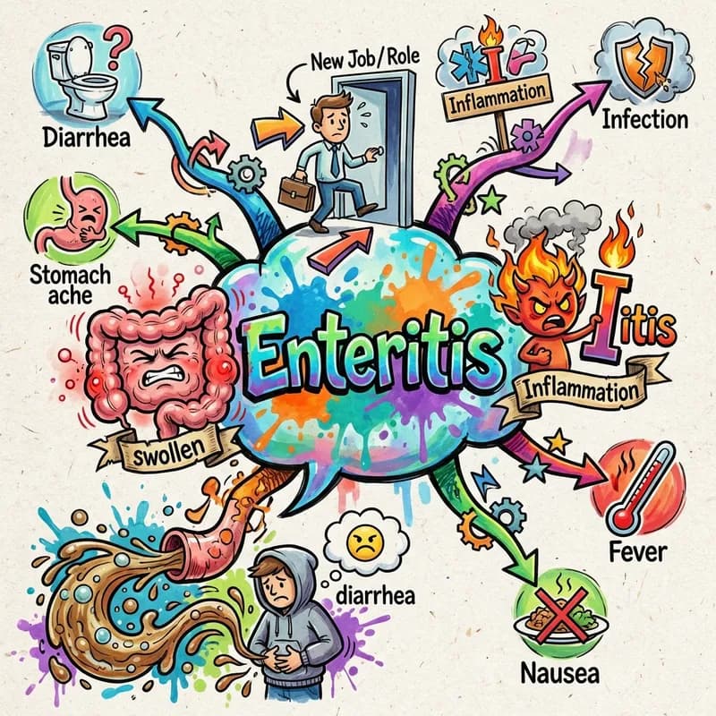 enteritis 的心智圖