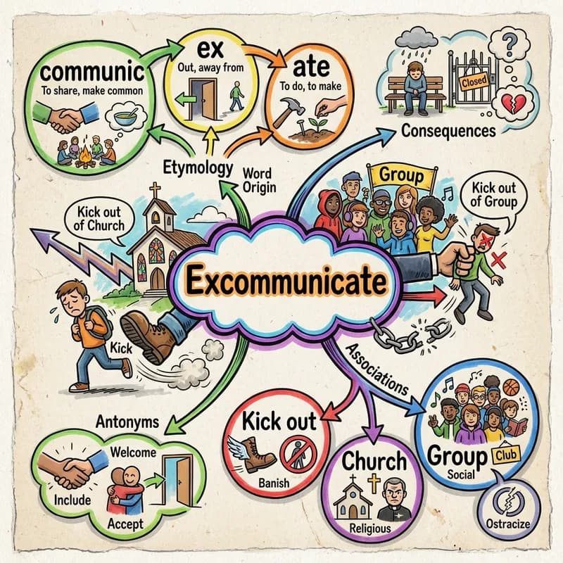 excommunicate 的心智圖