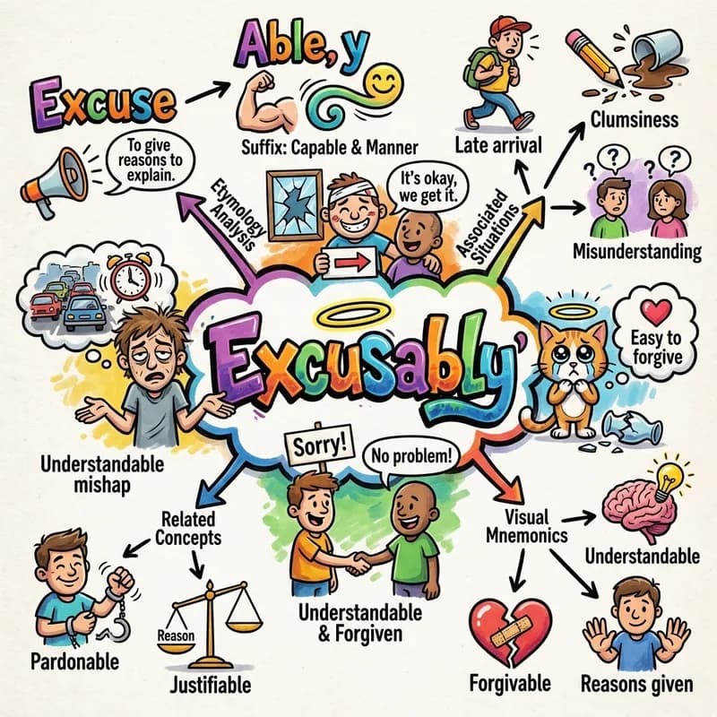 excusably 的心智圖