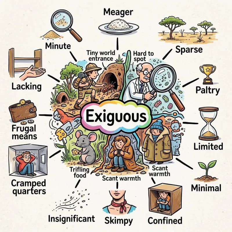 exiguous 的心智圖