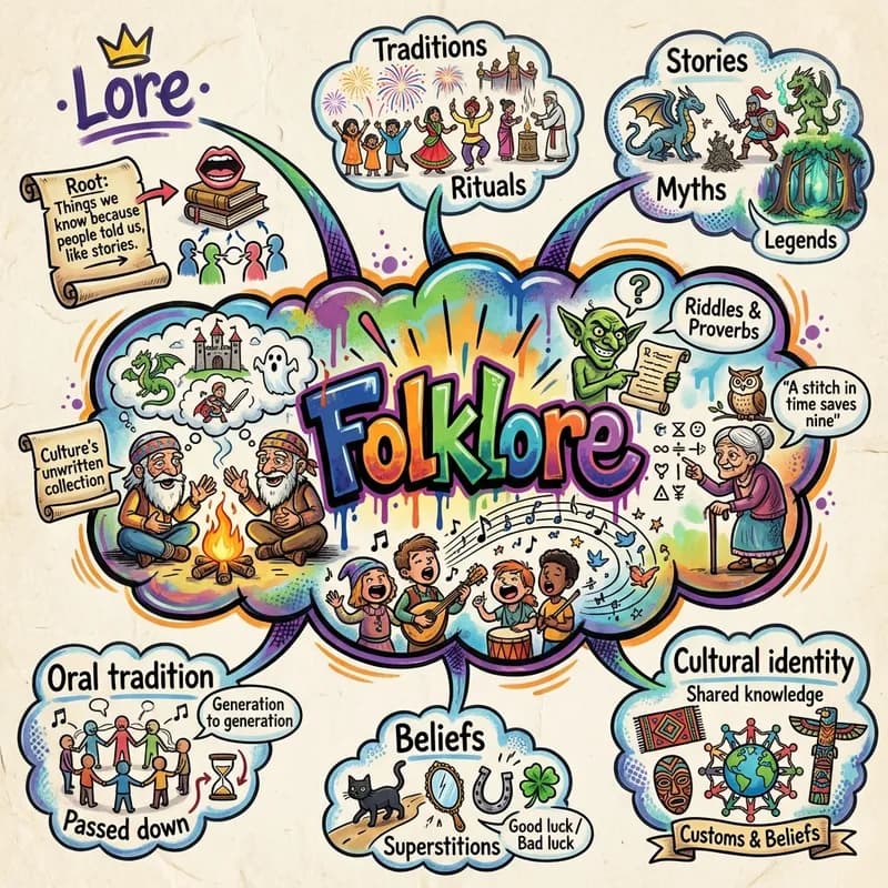 folklore 的心智圖