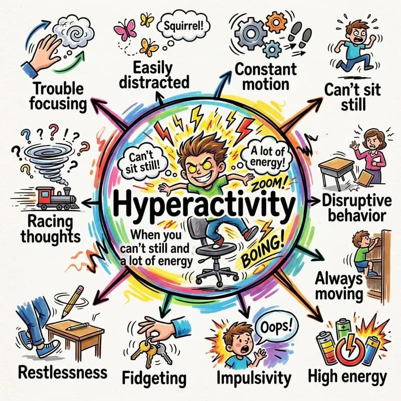 hyperactivity 的心智圖