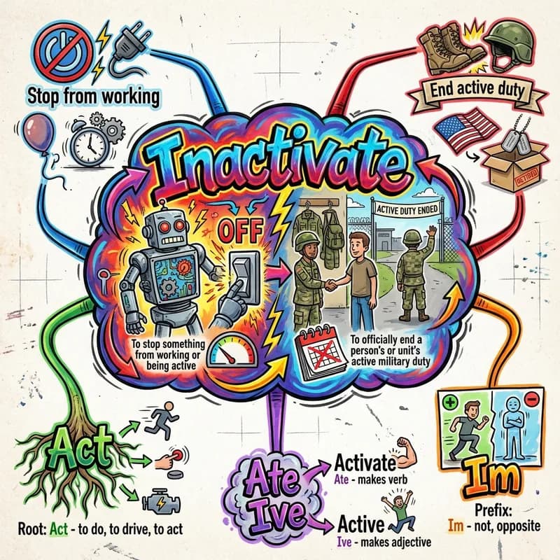 inactivate 的心智圖