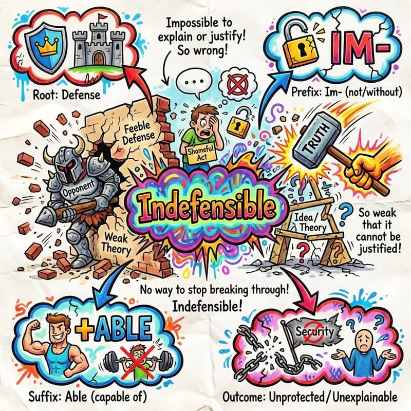 indefensible 的心智圖