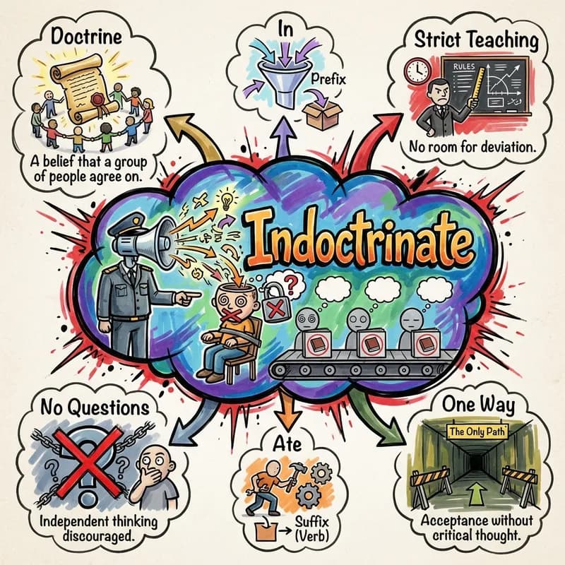 indoctrinate 的心智圖