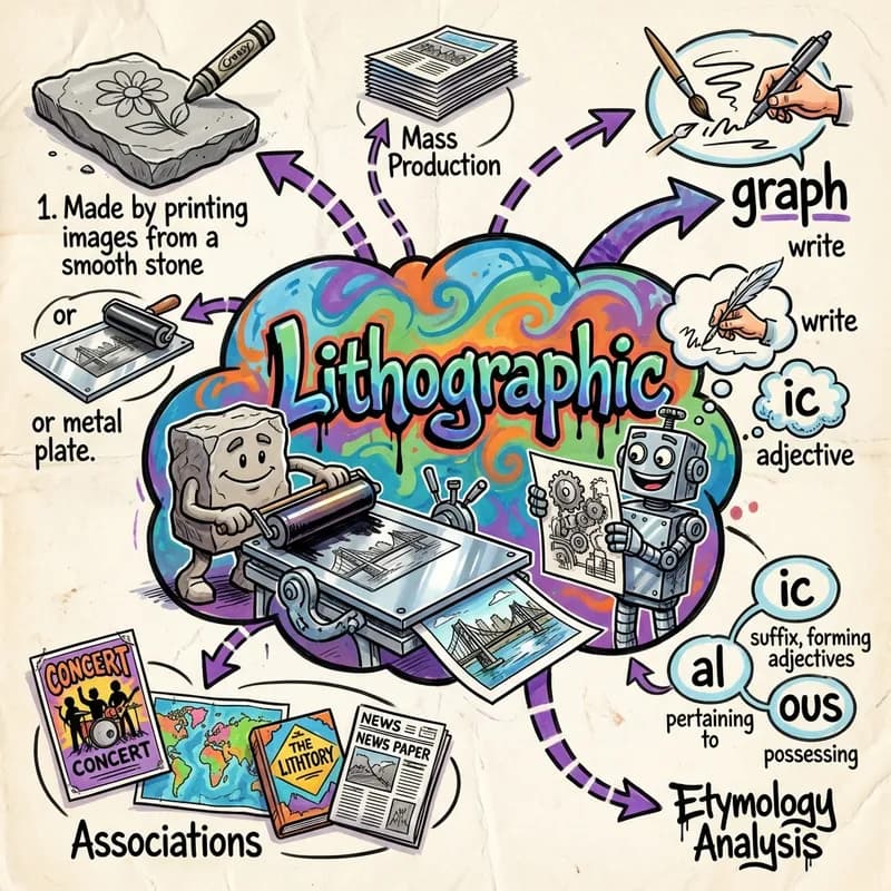 lithographic 的心智圖