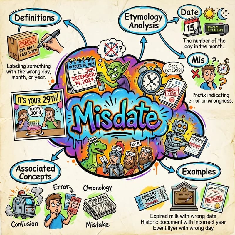 misdate 的心智圖