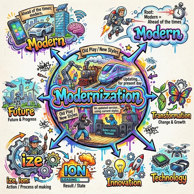 modernization 的心智圖