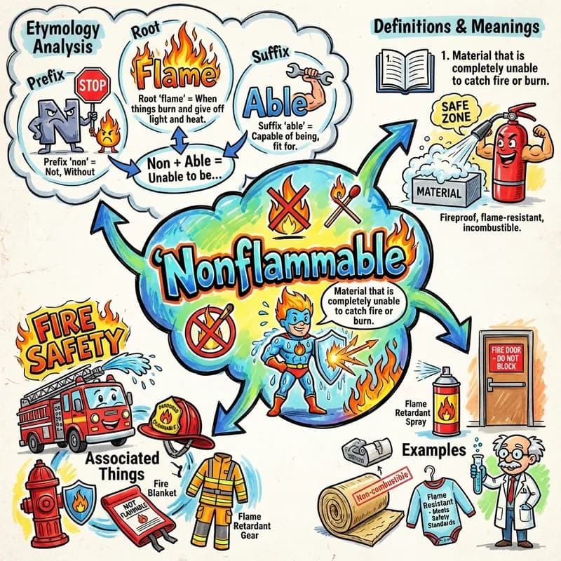 nonflammable 的心智圖