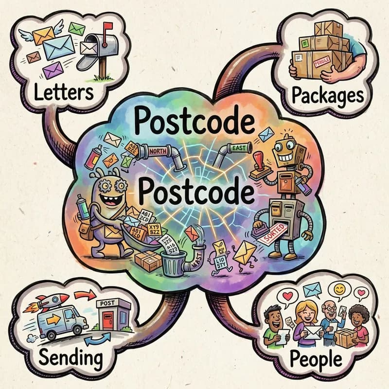 postcode 的心智圖