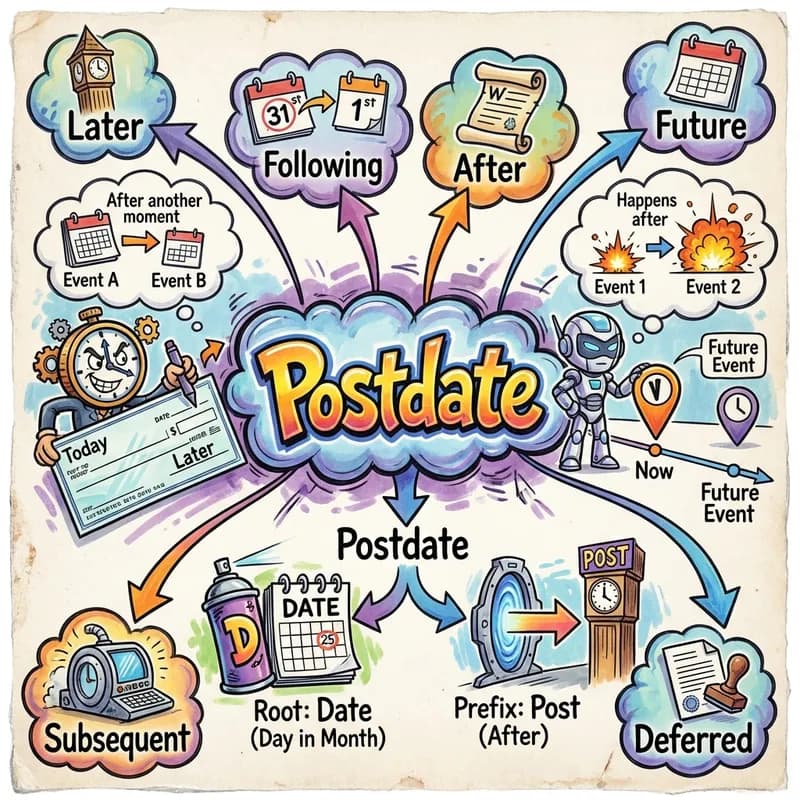 postdate 的心智圖