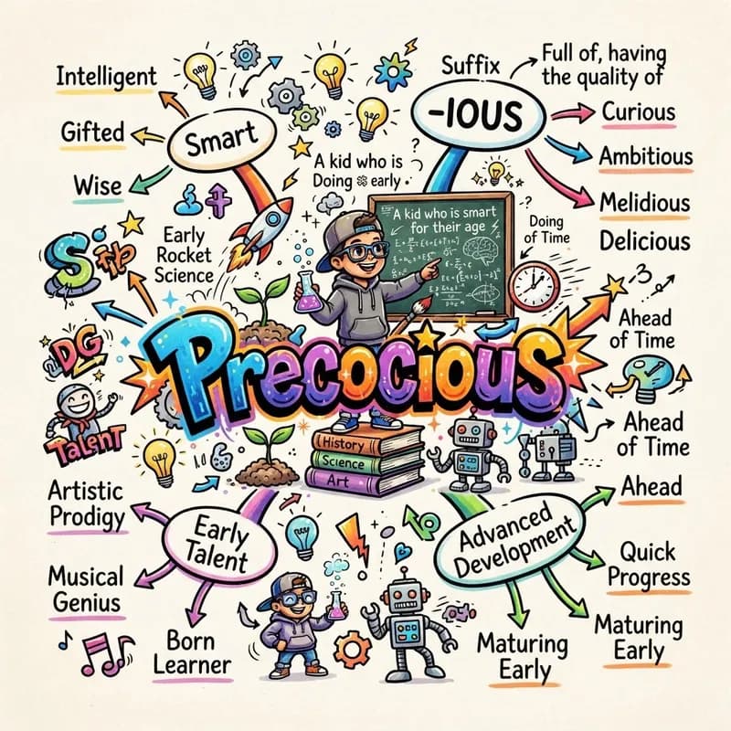 precocious 的心智圖