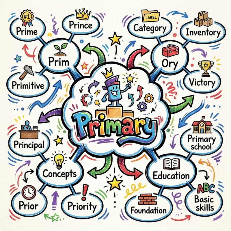 primary 的心智圖