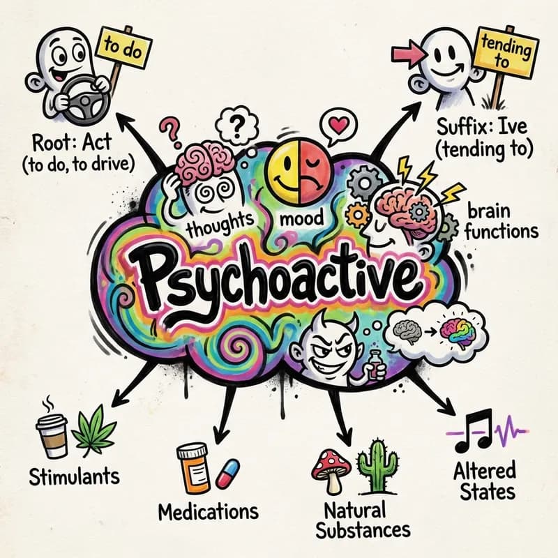 psychoactive 的心智圖