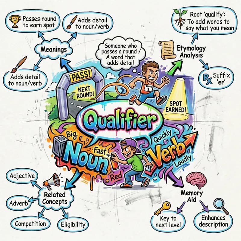 qualifier 的心智圖