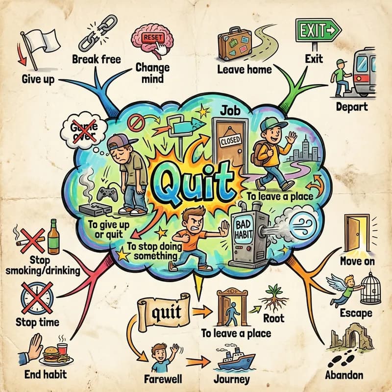 quit 的心智圖