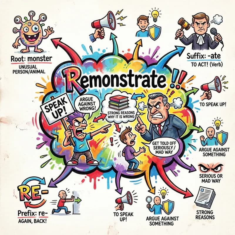 remonstrate 的心智圖