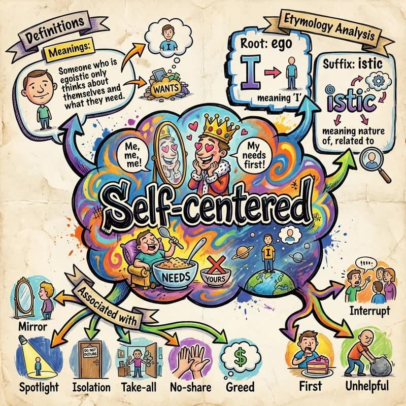 self-centered 的心智圖