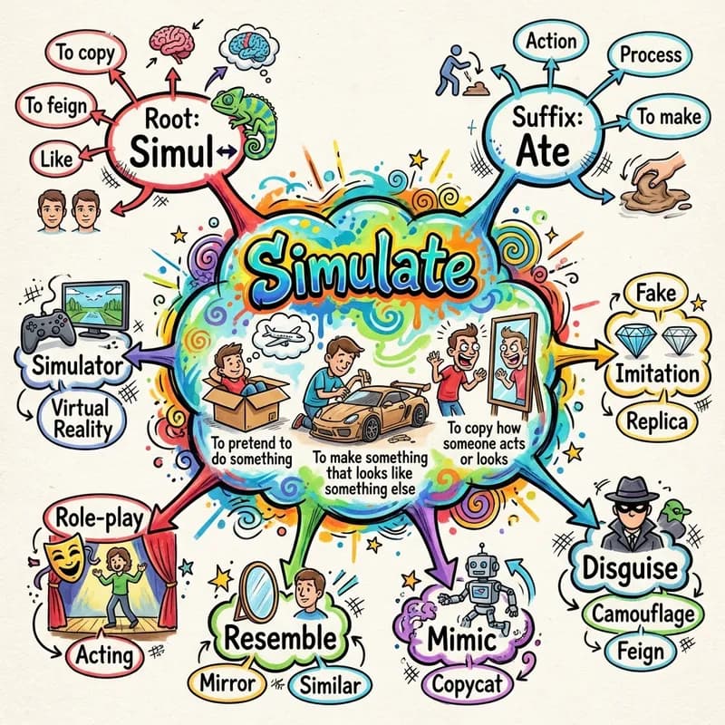 simulate 的心智圖