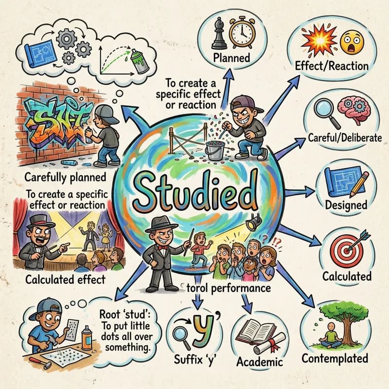 studied 的心智圖