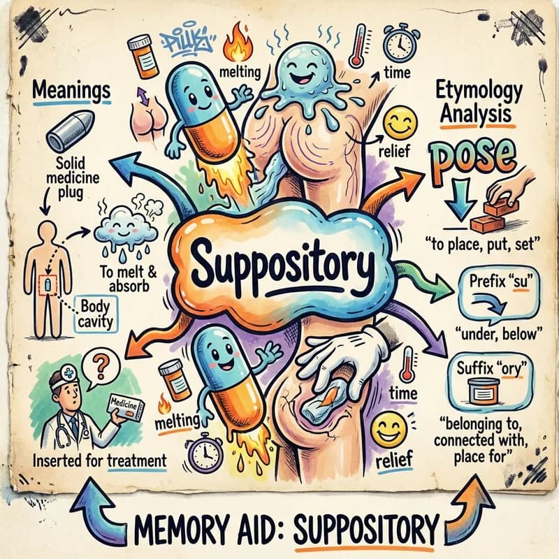 suppository 的心智圖