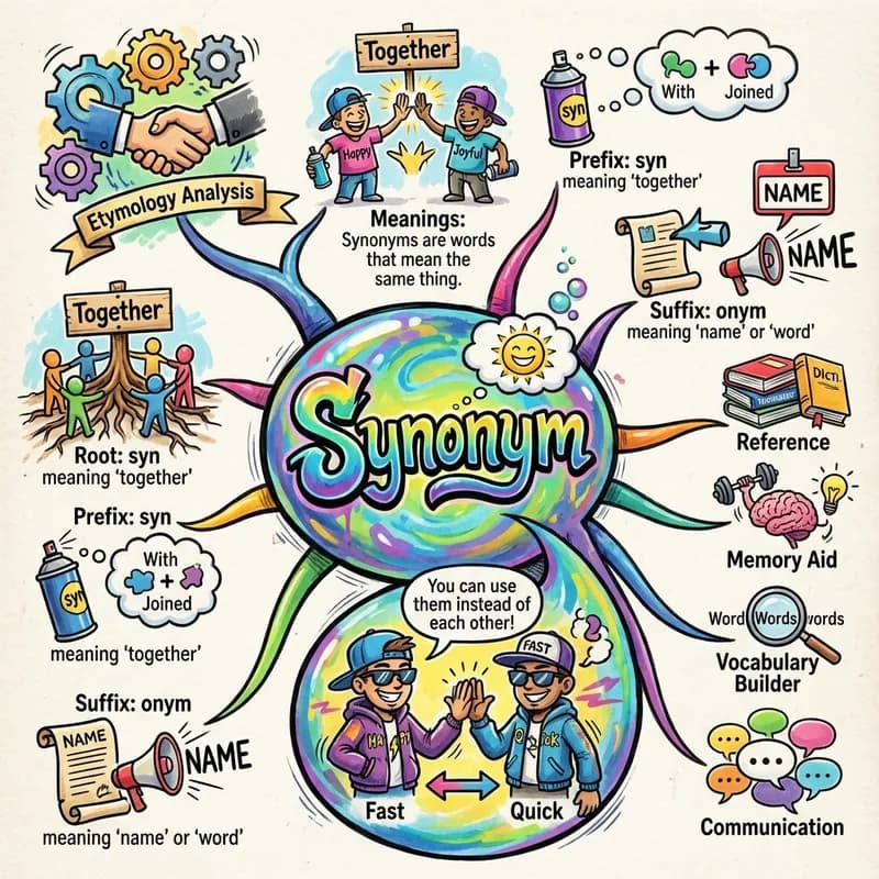 synonym 的心智圖