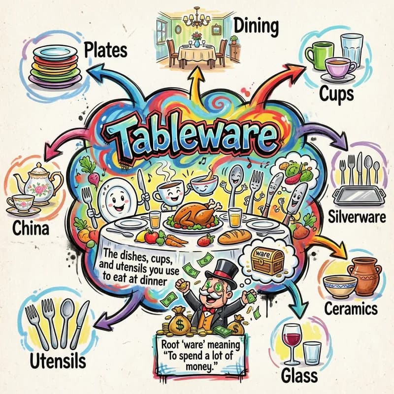 tableware 的心智圖