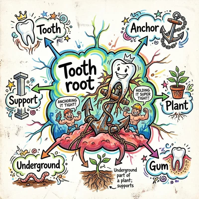 tooth root 的心智圖