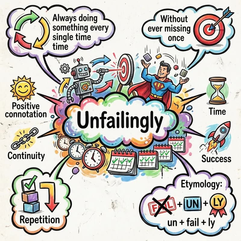 unfailingly 的心智圖