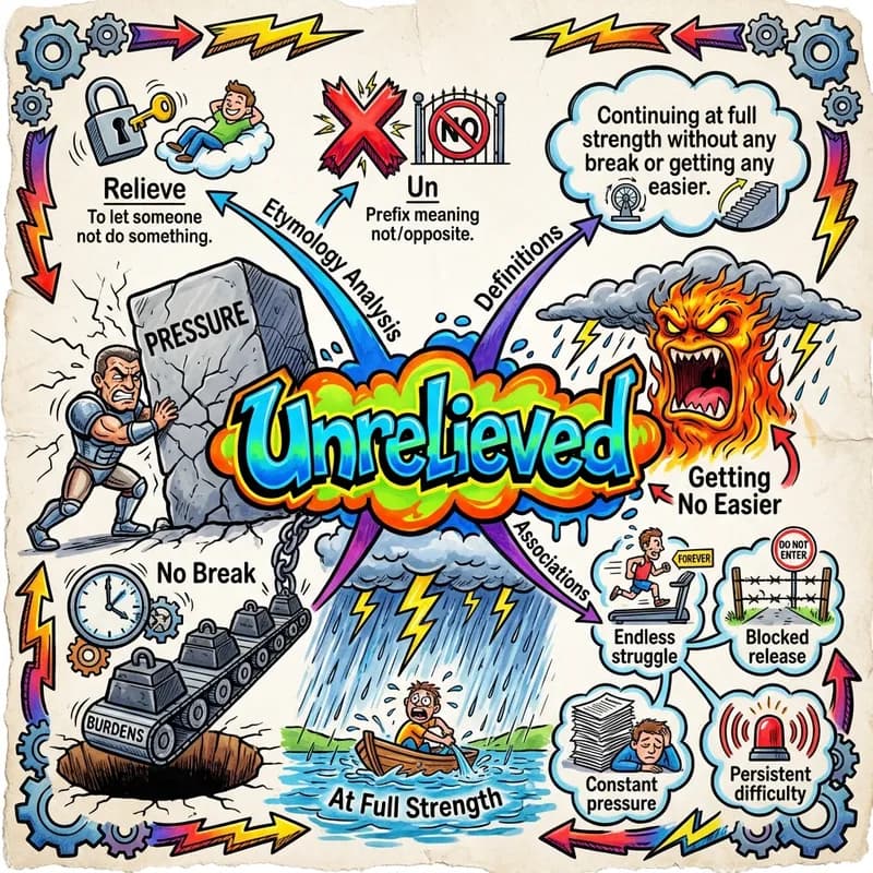unrelieved 的心智圖