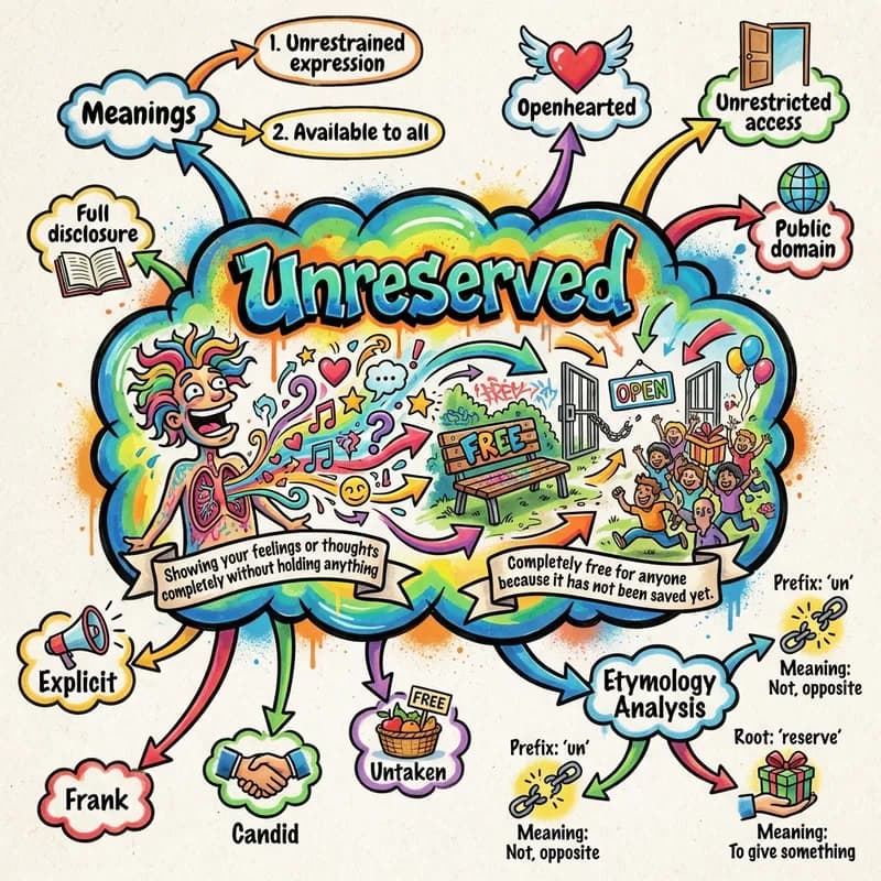 unreserved 的心智圖