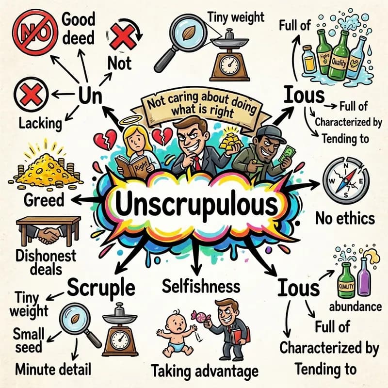 unscrupulous 的心智圖