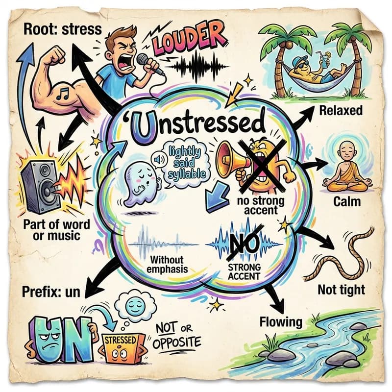 unstressed 的心智圖
