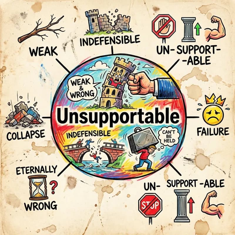 unsupportable 的心智圖