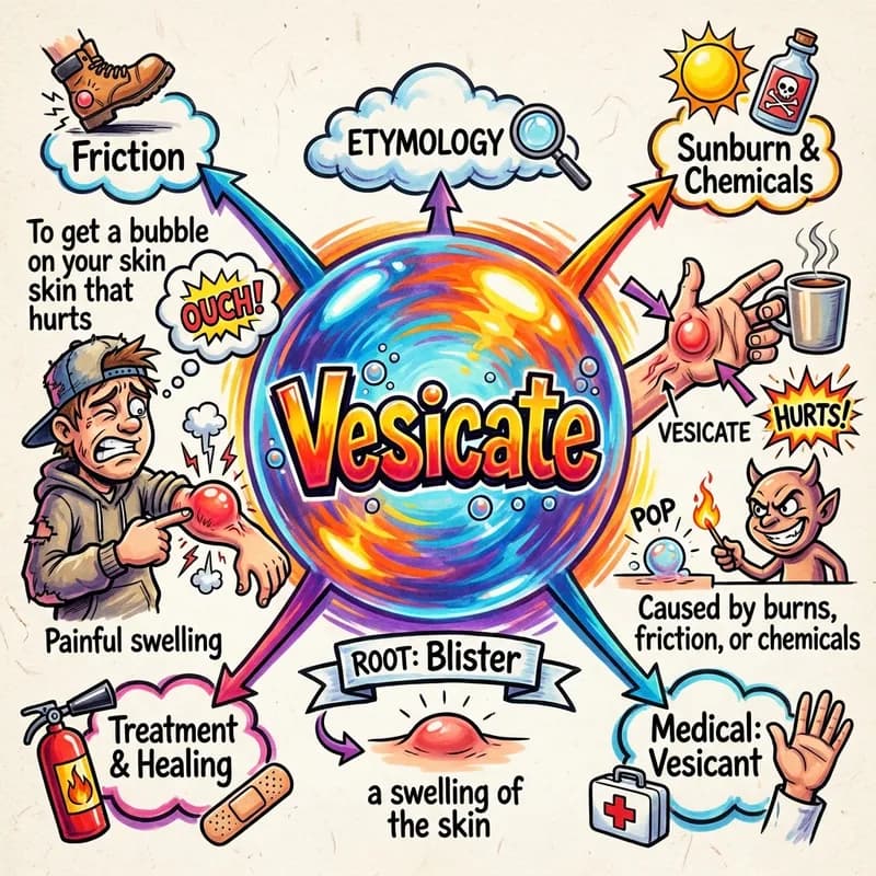 vesicate 的心智圖