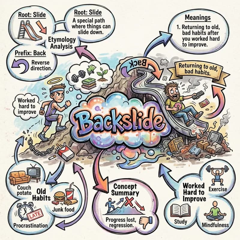 backslide 的心智圖
