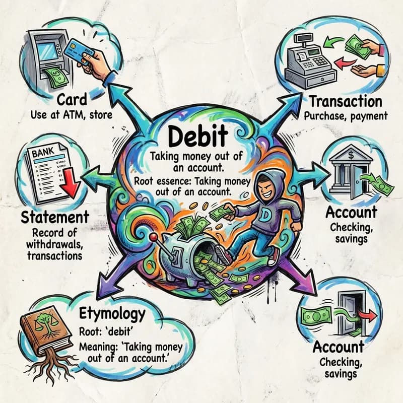 debit 的心智圖
